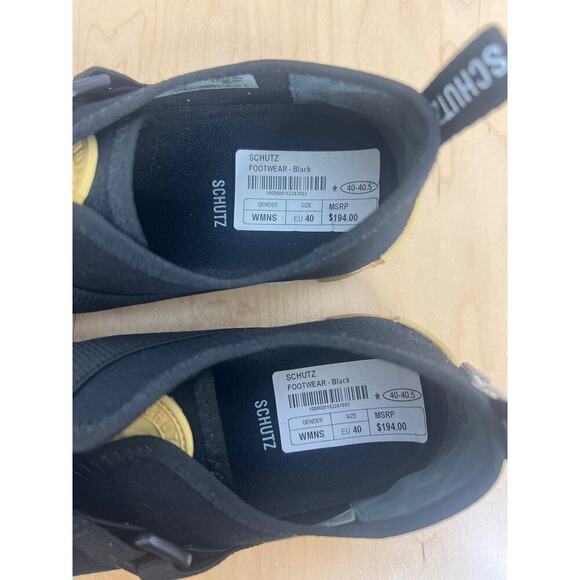 Schutz Black Slip On Sneaker Women's EU 40/US 10 - Picture 5 of 8